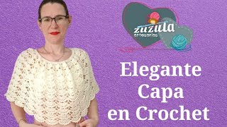 Elegante Capa tejida a crochet [upl. by Kerr602]