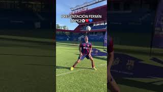 La MEJOR presentación del año Fermín Lopez futbol shorts fcbarcelona fcb laliga ucl [upl. by Eerrahs]