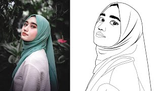 Turn Your Photo Into Line Art  Line Art Photoshop Tutorial [upl. by Isahella]