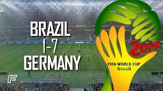 Brazil 17 Germany Match Remade 2014 FIFA World Cup Brazil [upl. by Yatnoed]