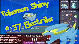 Live Shiny Electrike 595  Pokemon Omega Ruby amp Alpha Sapphire [upl. by Anonyw]