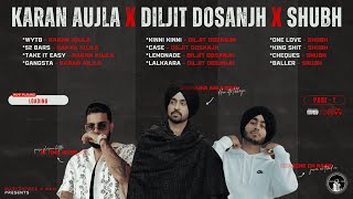 KARAN AUJLA x DILJIT DOSANJH x SHUBH 4K Visualizer New Punjabi Playlist 2024  MasterpieceAMan [upl. by Harhay]