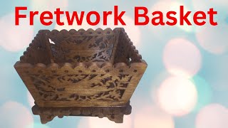 Scroll Saw Fretwork Basket [upl. by Retnyw934]