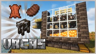 Granja de VACAS Definitiva  Minecraft Java amp Bedrock 121  Cuero amp Carne Cocinada🥩🔝 Stack x hora [upl. by Rabah431]