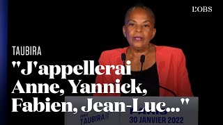 Primaire populaire  Christiane Taubira appelle à lunion de la gauche après sa victoire [upl. by Hwang]