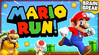 Mario Run  Mario Brain Break  Super Mario Games For Kids  GoNoodle [upl. by Pangaro553]