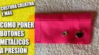 Como poner🖤 BOTONES METÁLICOS A PRESIÓN 🖤 paso a paso Tutorial [upl. by Niwhsa323]