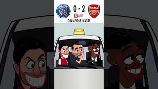 highlights of Arsenal vs psg 20 😂 Arsenal PSG championsleague [upl. by Iroak555]