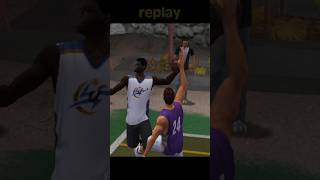 Tom Gugliotta blocks Kwame Brown in NBA Street 🏀🎮 bballvideogames [upl. by Asiole]