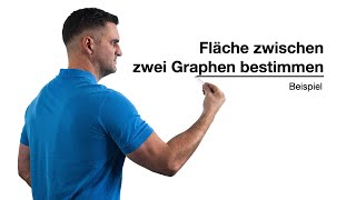 Fläche zwischen 2 Graphen bestimmen  Beispielrechnung  Mathe by Daniel Jung [upl. by Araccat]