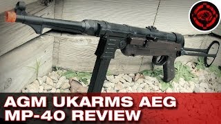 AGM UKARMS MP40 Review Unboxing and Shooting [upl. by Ahtanoj]