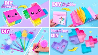 EASY CRAFT IDEAS  School Craft Ideas  DIY Craft School Hacks  Paper Crafts and more [upl. by Naira]