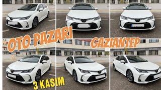 GENEL FİYAT YOKLAMASI OTO PAZARI 3 KASIM otopazarı automobile [upl. by Kosel]