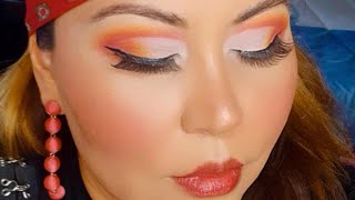 Maquillaje Colorido lindo🧡💗💜🤍 [upl. by Hallutama]