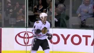 Jamie Benn hit shatters glass 10711 [upl. by Irahs197]