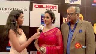 Sridevi amp Boney Kapoor at the SIIMA Awards 2013 Tamil [upl. by Pallaten119]