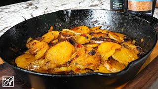 Southern Skillet Potatoes and Onion [upl. by Enelkcaj]