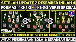 WOW  INILAH 4 TIM FORMASI DEFAULT 4132 amp 4312 VERSI SPESIAL TERBARU SETELAH UPDATE KE V320 [upl. by Ahsinrev]