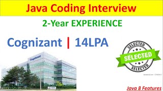 Cognizant Interview  Java Developer Interview  java interview questions and answers [upl. by Adnalohs]