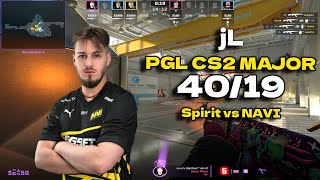 CS2 POV NAVI jL 4019 vs Spirit Nuke PGL CS2 Major Copenhagen 2024 [upl. by Dunning]