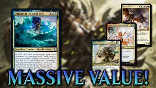 Araumi of the Dead Tide vs Hamza vs Gallia vs Ur Dragon  Commander EDH gameplay  eedi H tribalkai [upl. by Elke]