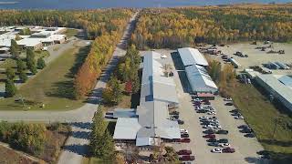 Birds Eye View Flyover tour of our New Liskeard factory facility [upl. by Geoff]