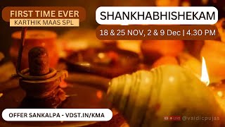 Kartik Maas Special Shankhabhishekam  18 Nov 2024  Live From VDS Bangalore Ashram [upl. by Collin348]