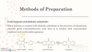 Methods of Preparation and Chemical reactions of Anthraquinone [upl. by Macy787]