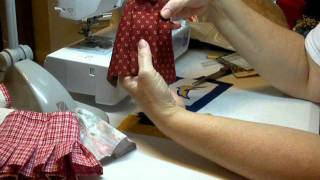 How to Make a Pleated Doll Skirt Pt 1 [upl. by Anaillil537]