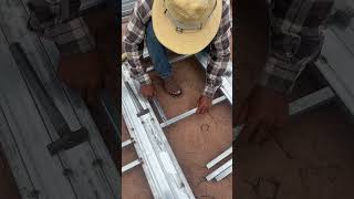 Making Sliding Gate construction diy satisfying work welding [upl. by Acirtal]