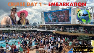 CARNIVAL CELEBRATION BIRTHDAY CRUISE  CRUISE DAY 1  EMBARKATION DAY [upl. by Evette]