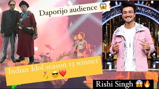 Rishi Singh Indian idol season 13 🥇 Performed at Daporijo😱 Si Donyi golden jubilee celebration🙏 [upl. by Elicec]