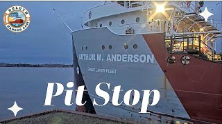 quotPit Stopquot Arthur M Anderson arrived in Duluth 04202024 [upl. by Annaesor]