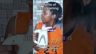 Hair steamer for natural hair  Hair steaming benefits  How to steam naturalhair [upl. by Najram504]