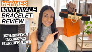 HONEST HERMES MINI RIVALE BRACELET REVIEW  HOW IT FITS WEAR AND TEAR AND OVERALL RECOMMENDATIONS [upl. by Koziel29]