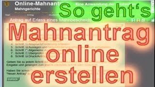 Mahnbescheid beantragen online als Vermieter Ausfüllhinweise Ratgeber Vermietershopde [upl. by Oihsoy979]