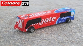 How to Make a Bus  Colgate Bus  How to Make a Electric Bus With Dc Motor [upl. by Ahsym]