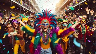 Wonderful Mardi Gras in New Orleans [upl. by Inahet630]