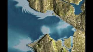 Tsunami Inundation Of Seattle 2007 NOAA Simulation [upl. by Anirba794]