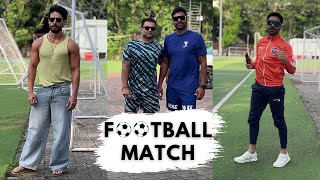 Tiger Shroff Aparshakti Khurana amp Shabbir Alhuwalia Present For Football Match [upl. by Narad]