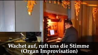 Wachet auf ruft uns die Stimme Organ Improvisation [upl. by Nayab]