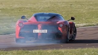 Ferrari LaFerrari tested on track  DRIFT and INSANE SOUND Motorsport [upl. by Lledra723]