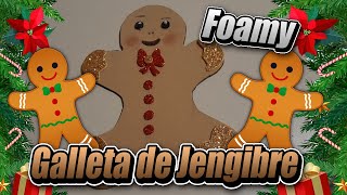 Como Hacer Una Galleta De Jengibre Con Foamy🎄🍘 [upl. by Etra]