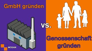 GmbH gründen vs Genossenschaft gründen  Kosten Vorteile Ablauf Steuern sparen  Mosaik EWIV [upl. by Bonine748]