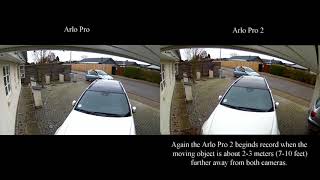 Arlo pro Vs Arlo pro 2  Quick video comparison [upl. by Endor]