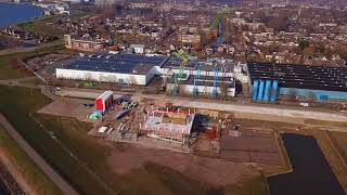 GKN Fokker building of the new Aerospace Europe headquarters in Papendrecht The Netherlands [upl. by Enelec]