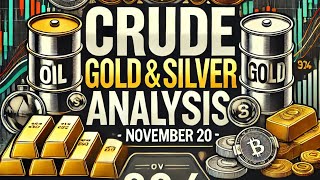 Crude Oil Gold Silver Price Predictions for 20 Nov – Big Moves Expected [upl. by Sancho306]