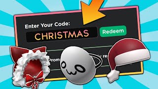 9 CHRISTMAS CODES DECEMBER 2022 Roblox Promo Codes For ROBLOX FREE Items NOT EXPIRED [upl. by Adnorahs132]