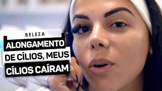 ALONGAMENTO DE CÍLIOS  MEUS CÍLIOS CAÍRAM [upl. by Ettevets]