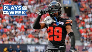 CFL Plays of the Week  Week 5 2023 [upl. by Linnet427]